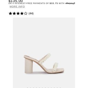 Dolce Vita size 7.5 heels. Worn once for a few hours and in great condition.